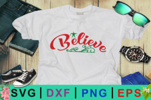 Believe Christmas Design for Crafts
