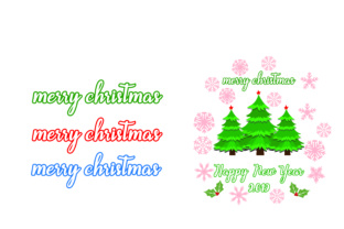 Christmas & New Year Svg Cut File for Crafts