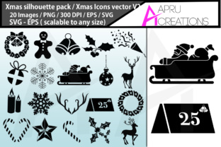 Christmas Silhouette Bundle for Crafts