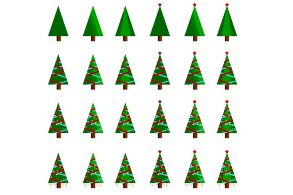 Christmas Tree Icons for Digital Selling