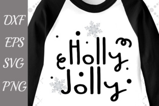 Holly Jolly, Christmas Cut Files for Crafts
