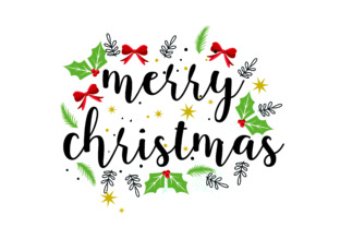 Merry Christmas Cut File for Crafts
