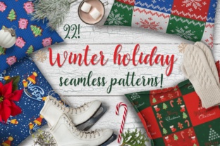 Winter Holiday Patterns. Christmas Mood